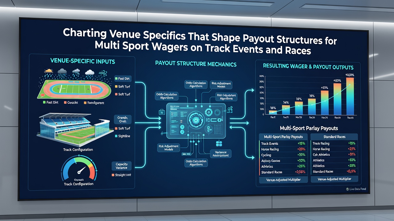 Comparative data charts illustrating payout variations across different track and court venues for combined wagers