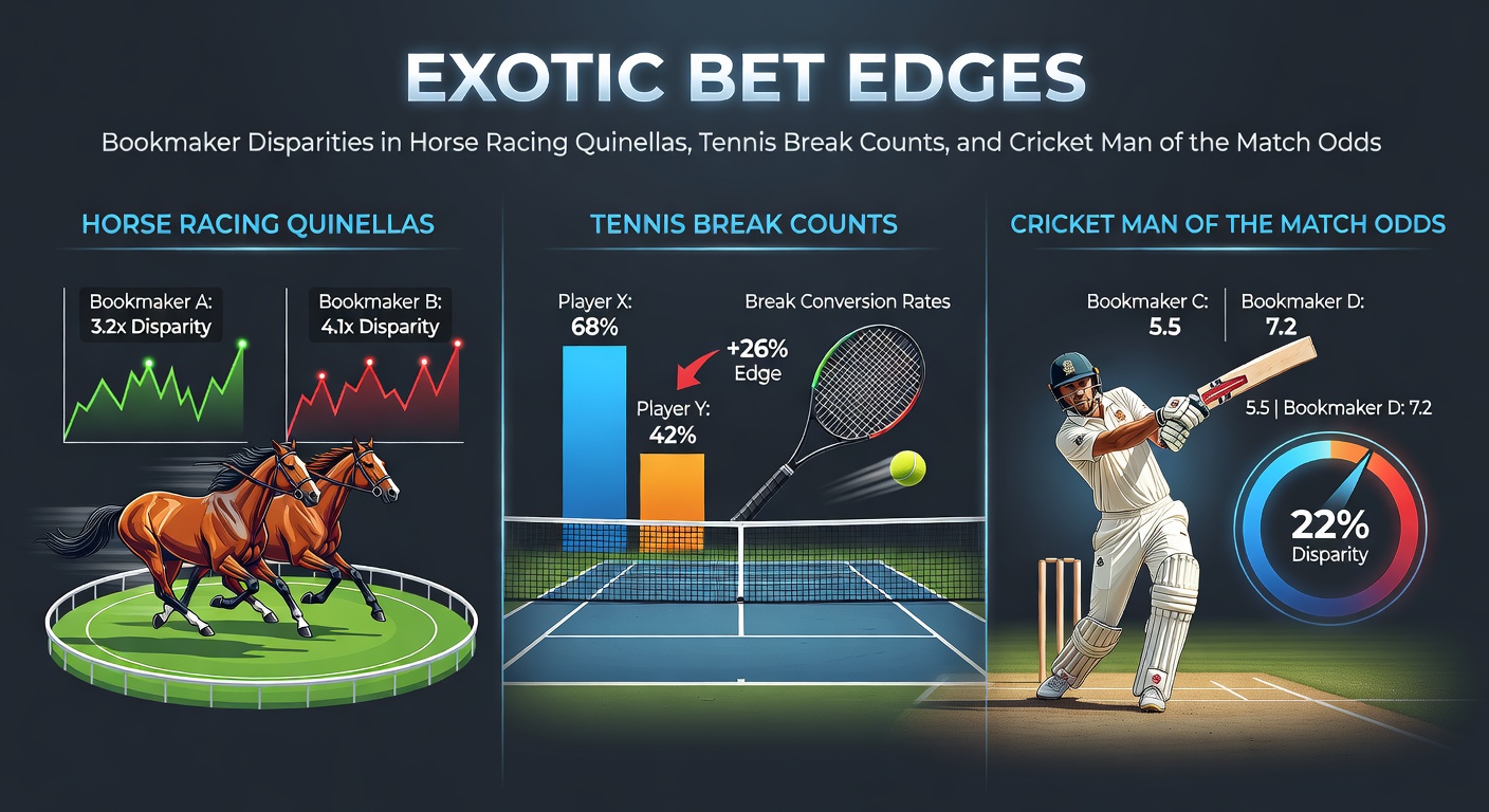 Bookmakers' screens showing varying quinella odds for a major horse race, highlighting price differences across platforms