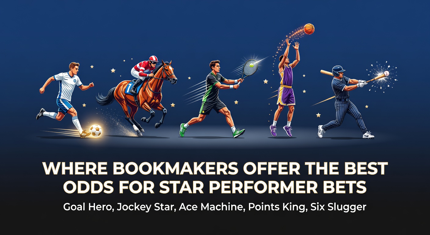 Dynamic collage showcasing soccer goal celebrations, a jockey crossing the finish line, a tennis player serving an ace, a basketball star scoring points, and a cricketer hitting a massive six over the boundary