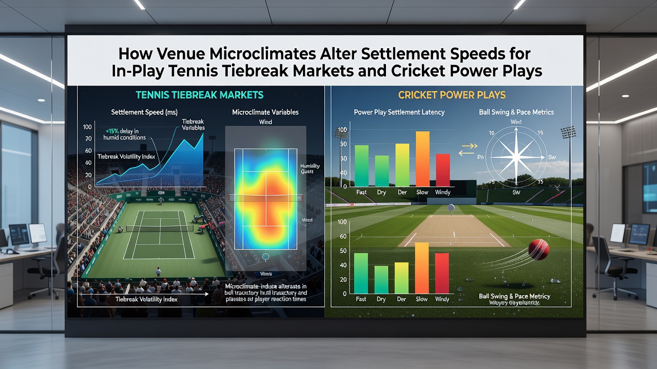 Cricket ground during powerplay with visible weather influences on play