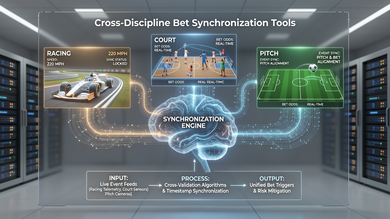 Live dashboard interface displaying synchronized odds for horse racing, tennis, and soccer markets
