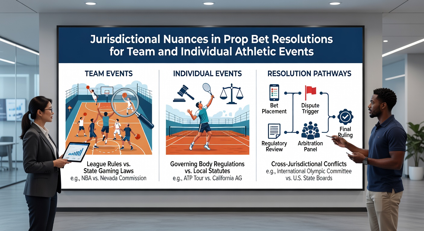 Regulatory meeting discussing athletic prop bet settlements in team versus individual sports