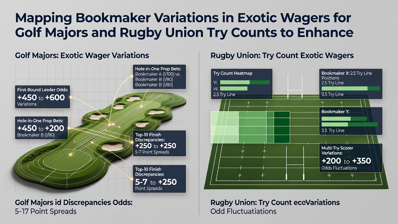 Rugby union match data and golf tournament statistics used for multi-bet accumulator planning