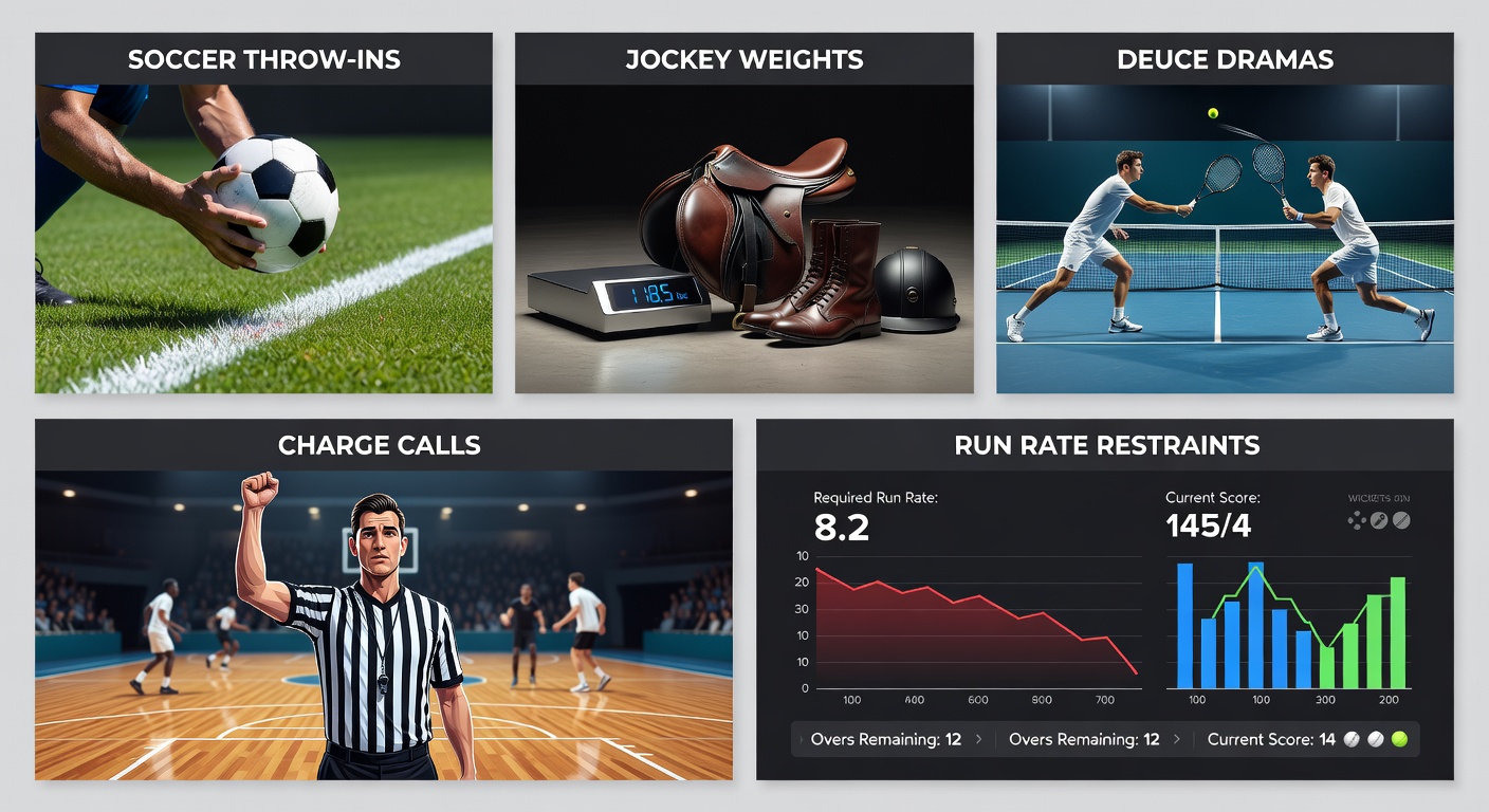 Tennis players locked in a deuce rally on clay courts, capturing the tension of prolonged service games