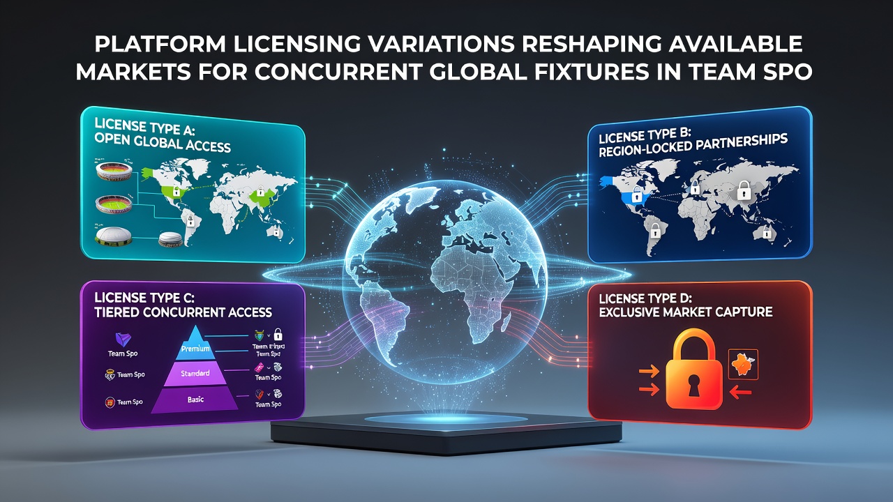 Regulatory documents and licensing charts illustrating market restrictions across regions