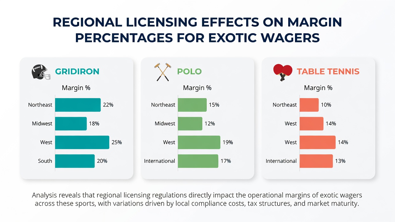 Analysts examine margin tables for exotic polo and table tennis wagers under different licensing conditions