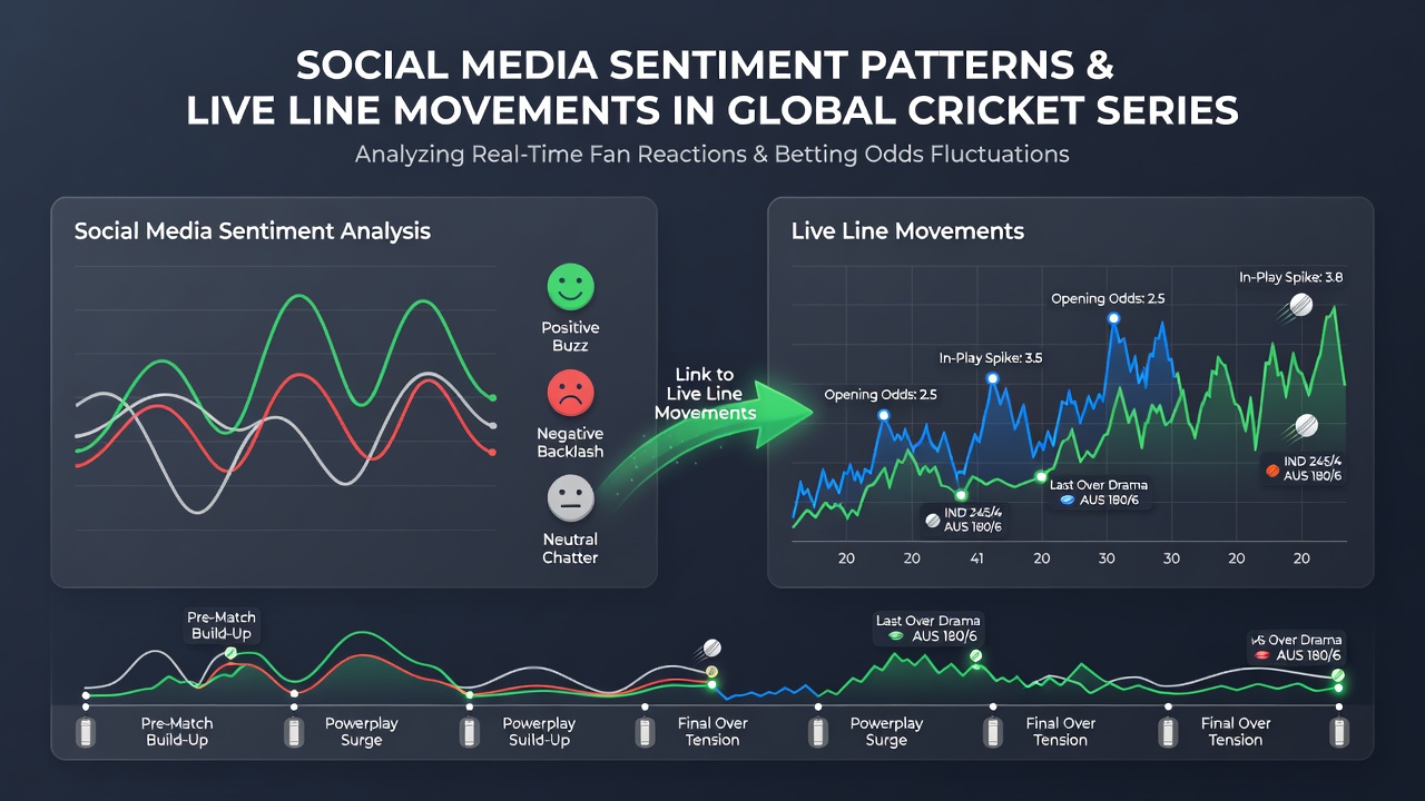 Live odds boards updating alongside social media trends at major cricket and tennis events