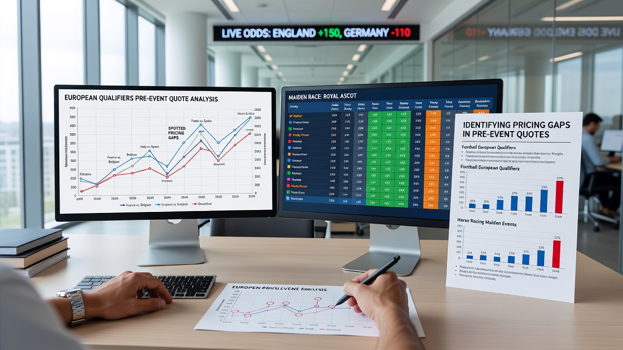 Side-by-side odds comparison interface displaying tennis Davis Cup and horse racing maiden quotes