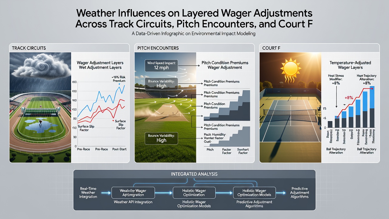 Comparative odds boards showing weather-driven adjustments across multiple operators