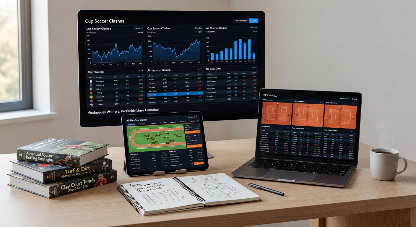 Dynamic image capturing all-weather horse racing under floodlights, clay tennis baseline battles, and intense NCAA basketball overtime sequences